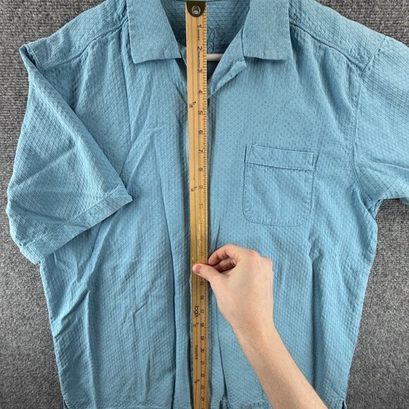 Tommy Bahama THATS HOW I ROLL GOLF Graphic Print Silk Rayon Cotton Small Blue - Picture 6 of 12